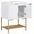 Saroj 24 " W Freestanding Standard Free Standing Single Double Single Vanity Bathroom Vanity With Ceramic Top