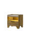 Table de chevet Garcia brun clair Aspen avec DEL et port USB