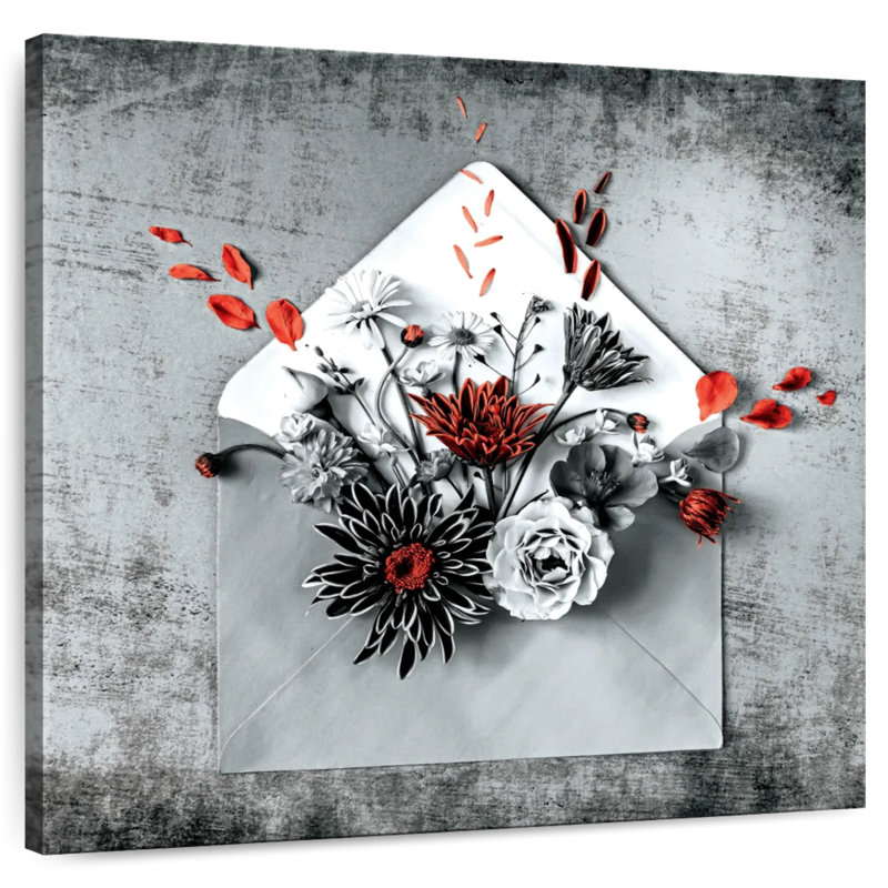 Fleurs Harnek dans une enveloppe Pop, H 20 po x l 20 po