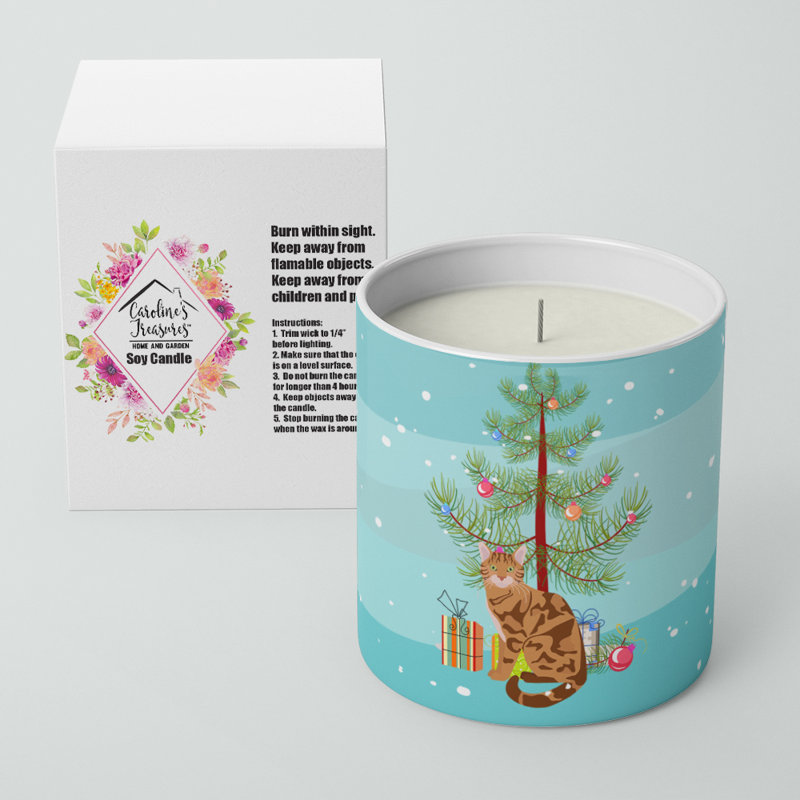 Bougie décorative 10 oz Bengal Merry Christmas
