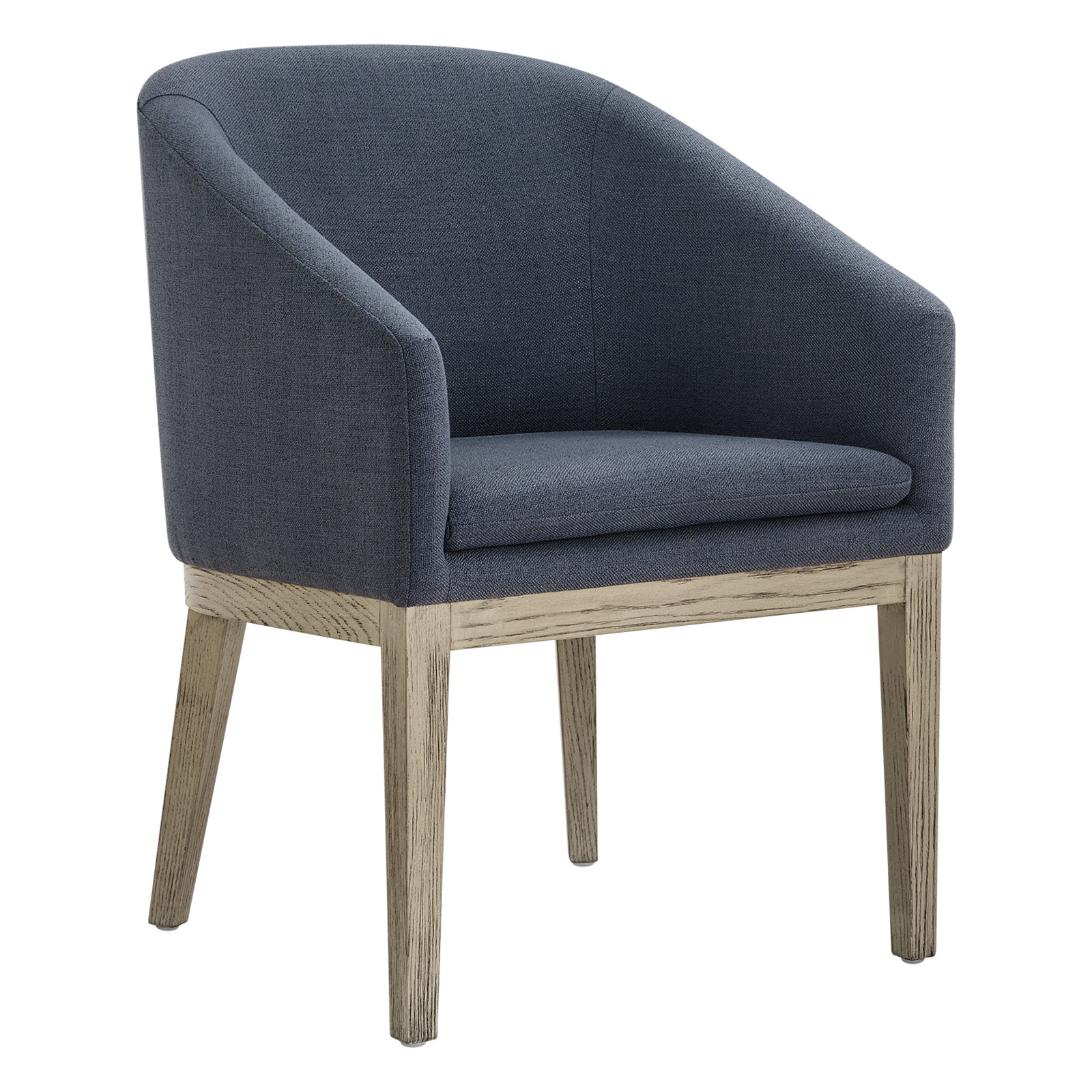 Bethea Dining Armchair, Performance Linen Effie Indigo