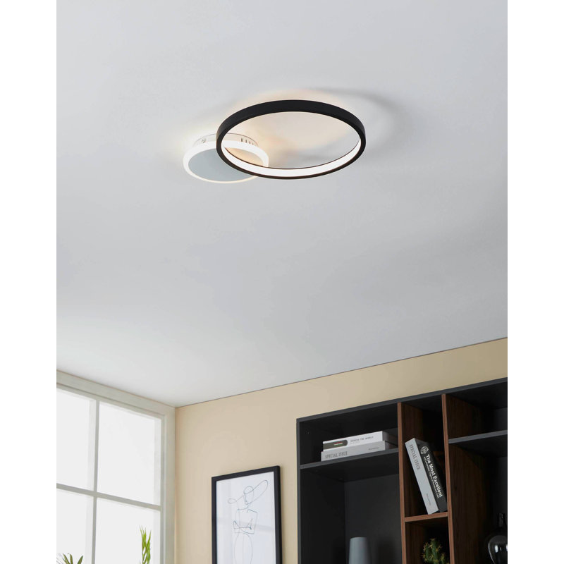 Mannox LED Flush Mount, Black