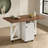 Foldable Drop Leaf Dining Table, MDF,Walnut, 50.28L x 31.19W x 29.82H