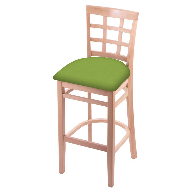 Tabouret 30 ", Naturel, Vert kiwi Canter, Tabouret de bar (siège d'une hauteur de 30 po)