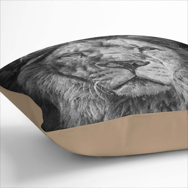 Square Throw Cushion, 55cm H x 55cm W x 20cm D, Stone