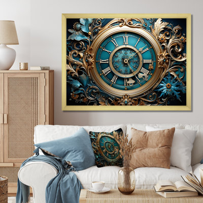Clock Industrial Elegance II - Fashion Canvas Art Print