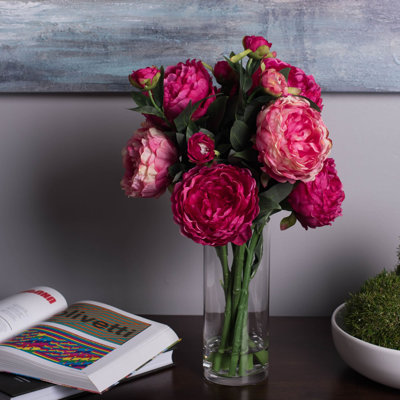 Vase de table en verre transparent Casiana