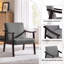 Fauteuil de style Mid-Century moderne avec pieds en bois massif Asmat-872116444