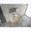 Meuble-lavabo autoportant de 48 pouces avec lavabo en céramique blanche et 1 petite armoire de rangement-1229994085-1229994089