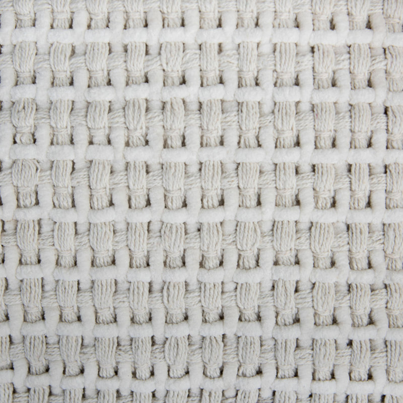 Pouf en coton tissé / polyester
