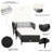 Giatrelis Outdoor Wicker Chaise Lounge , Cushion Included