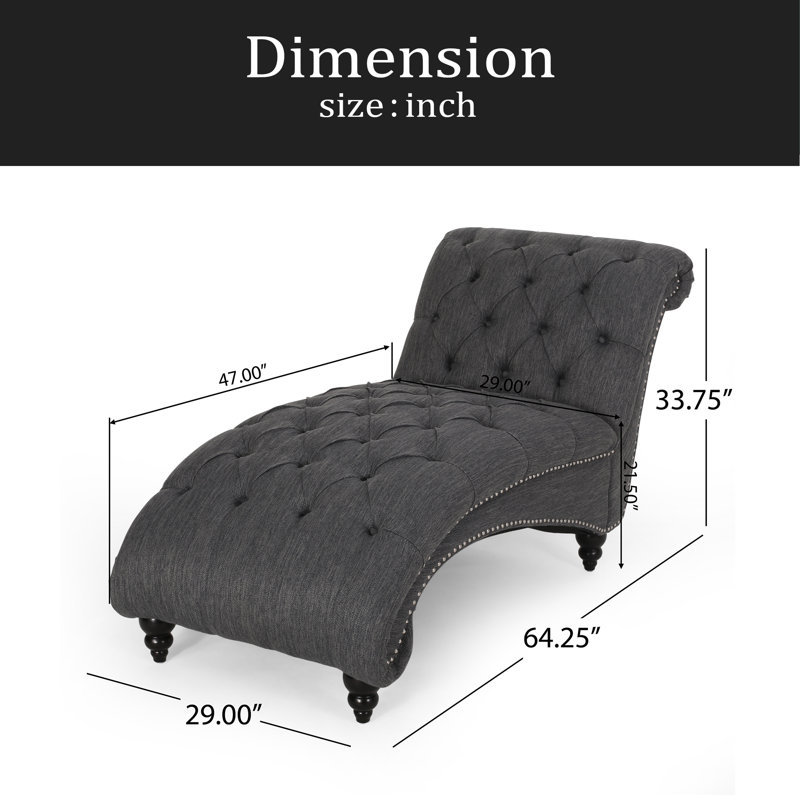 CHAISE LUNGE, Gris anthracite