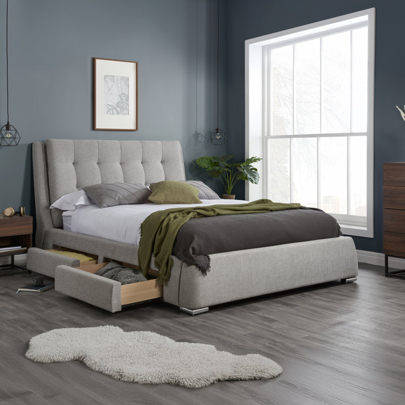 Allegany Upholstered Ottoman Storage Bed, Super King (6')