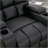 Paree Relaxation: 33.5" Wide Faux Leather Recliner with Massage & Cup holders &Arm Compartment-1712741116