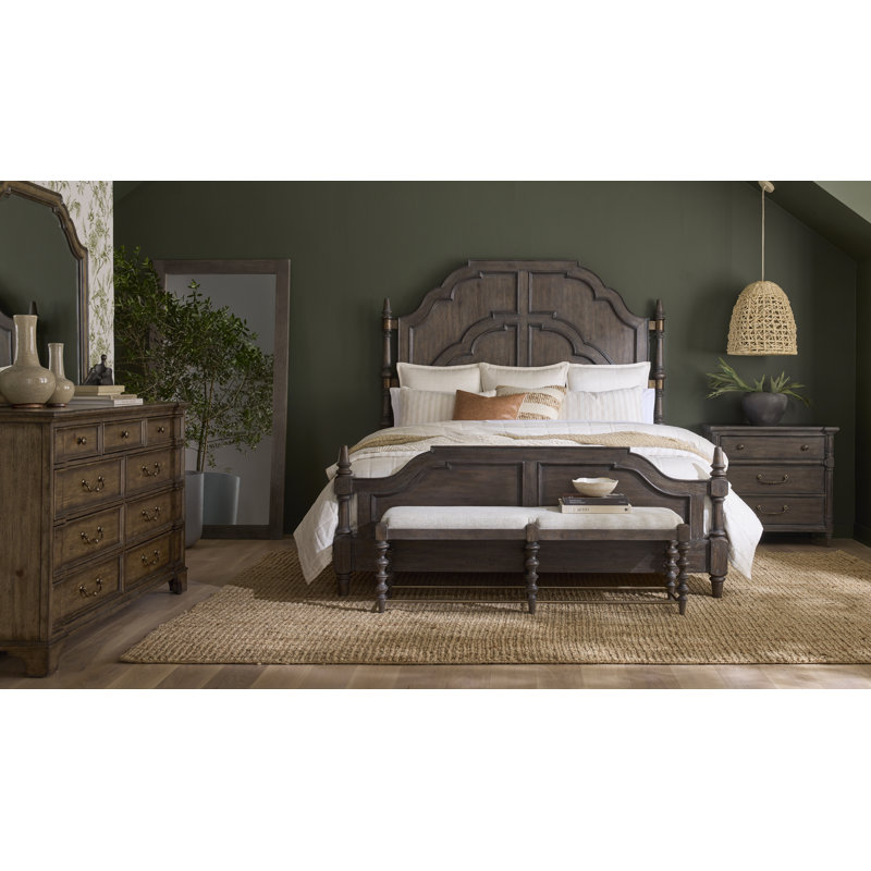 Revival Row Brown 3-Drawer Bachelor's Chest with Antique Copper Hardware