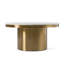 Table basse Rocky - Glam blanc et or