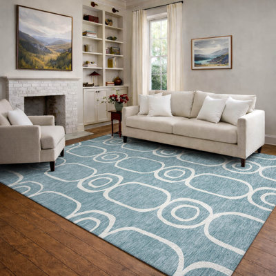 Tapis géométrique lavable à la machine de qualité supérieure Mayfield AMF2344