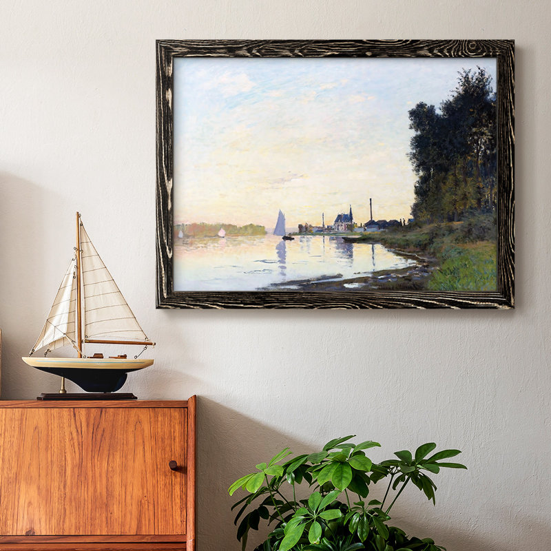 Argenteuil, fin d'après-midi, 1872, reproduction d'art sur toile, Noir, H 28 po x l 42 po