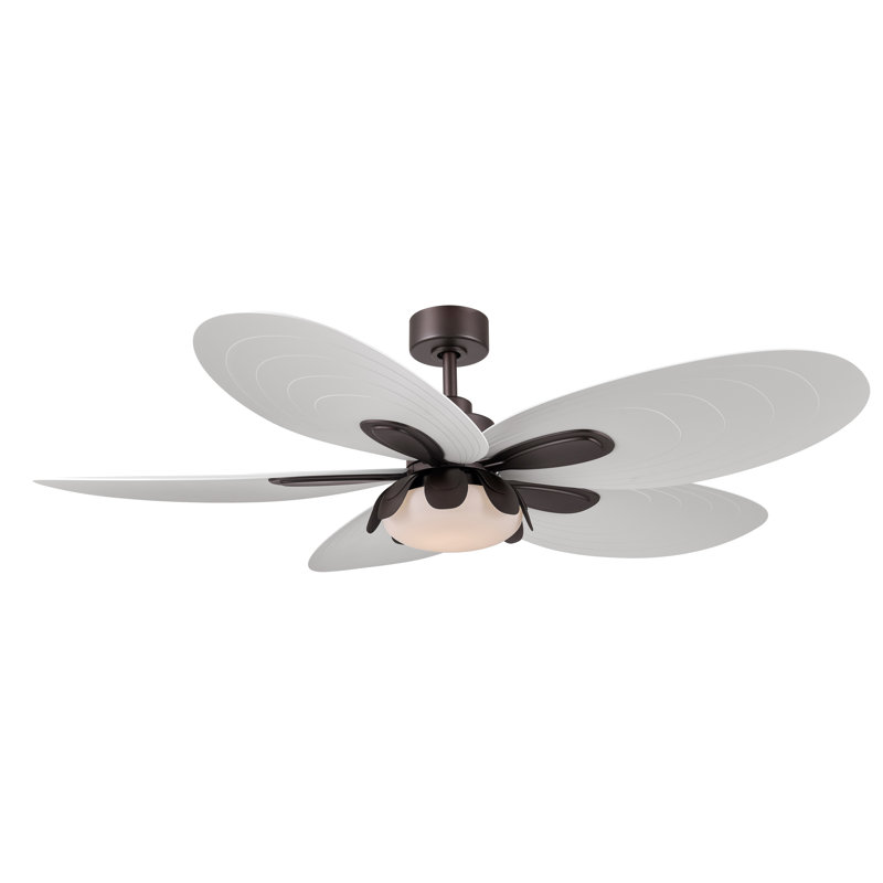 Ventilateur de plafond intelligent DEL 60cc Saltcress, Bronze