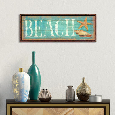 Pastel Beach by Daphne Brissonnet - Panoramic Print on Canvas