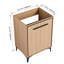 Meuble-lavabo avec 2 portes à fermeture douce, meuble-lavabo moderne avec rangement-1668821257