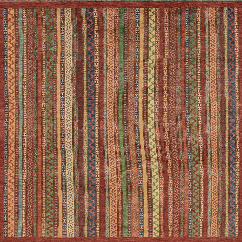 Abstract Indoor Rug, Square 8'
