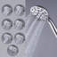 Robinet de baignoire et douche à poignée simple à 7 jets 1,8 gallons par minute-104753758