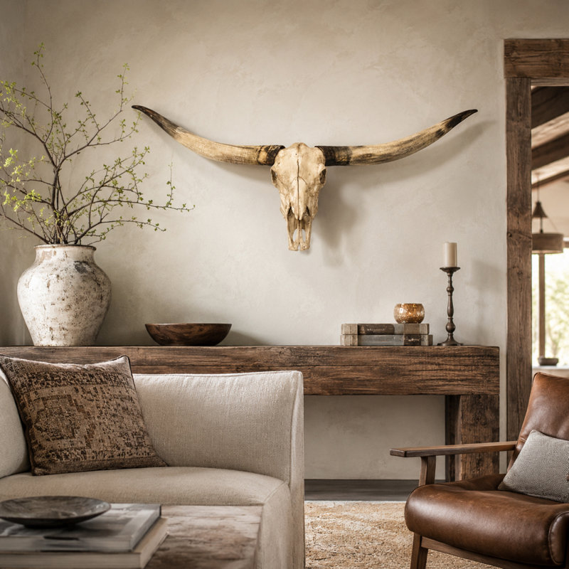 Bull Skull Handmade Resin Wall Decor