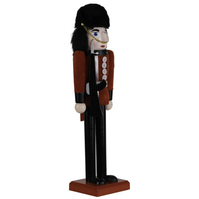 Royal Guard Christmas Nutcracker Figure - 14" - Black