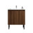Modern American Style Bathroom Vanity with Vertical Groove Detail, 24/30/36 Inch Freestanding or Wall Hung Vanity with Choice of Black Undermount Sink-997536341-997536351