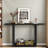 Minimalist Console Table With Curved Corners And U-base Design-846699466