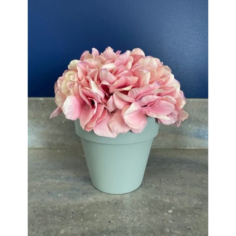 Silk Hydrangea Arrangement in Pot