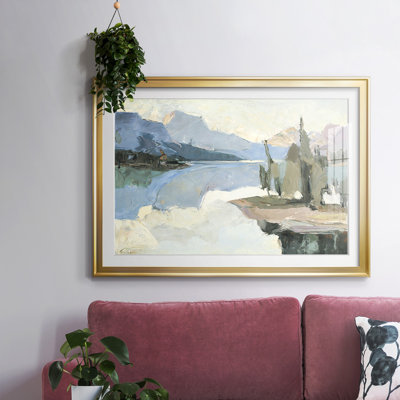 Blue Majestic, impression sur papier encadrée