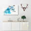 A Blue Fox In Abstract - Wrapped Canvas-55300059