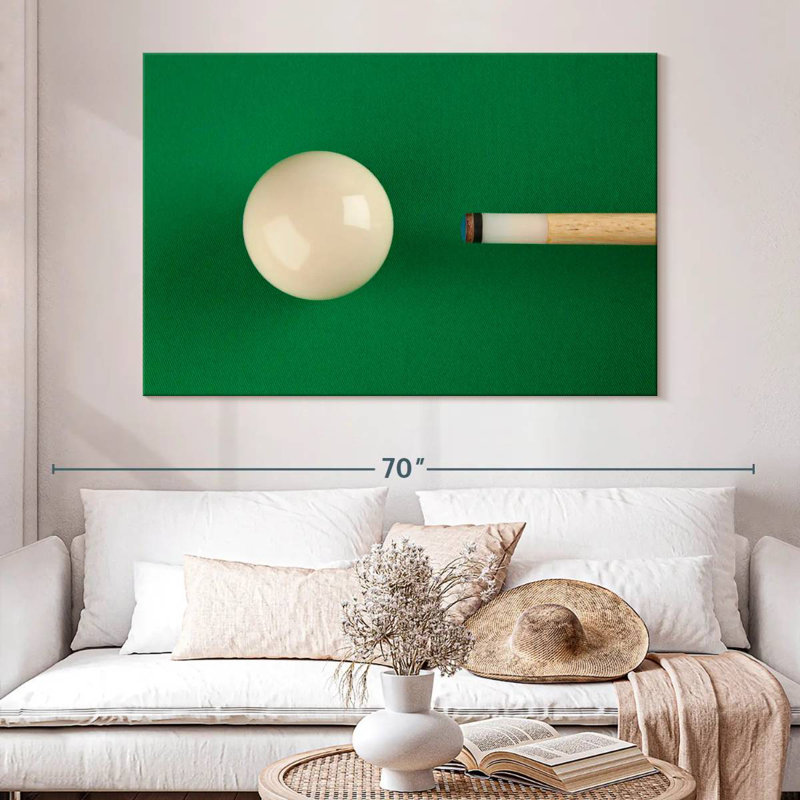 Billard américain, H 34 po x l 51 po