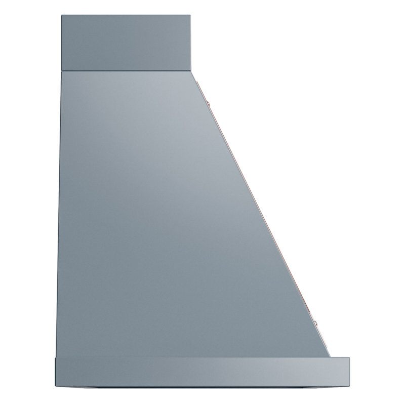 ILVE Nostalgie II Series Noblesse 48 inch Wall Mount Range Hood with 600 CFM, Blue Gray/Copper