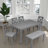Alfonso 6 - Person Four Leg Base Dining Set-782530168-744133065-782530171