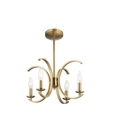 Cassadee 4 - Light Geometric Chandelier
