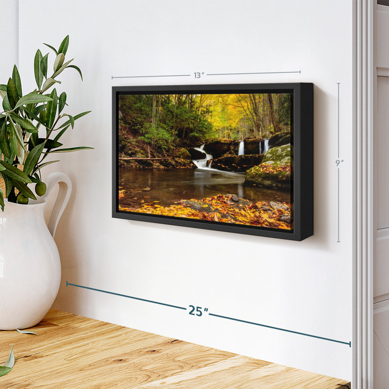 «Smoky Mountains Waterfalls Wall Art», H 9 po x l 13 po