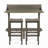 3-Piece Balcony Bar Set With Bottom Shelf Table And 2 Stools