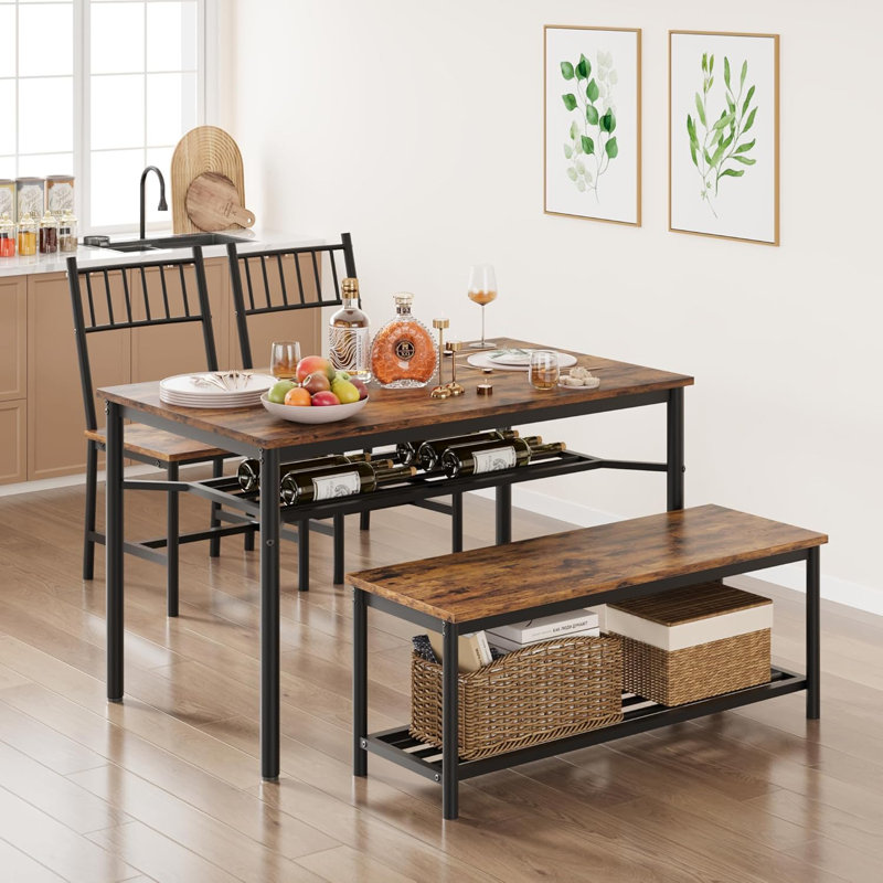 4 - Person Dining Set, Brown