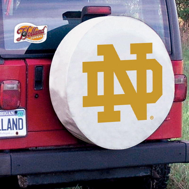 Elastic Wheel Cover By Holland Bar Stool, White, Y, Notre Dame