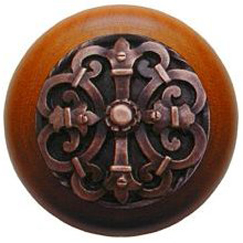 Olde World Mushroom Knob, Antique Copper