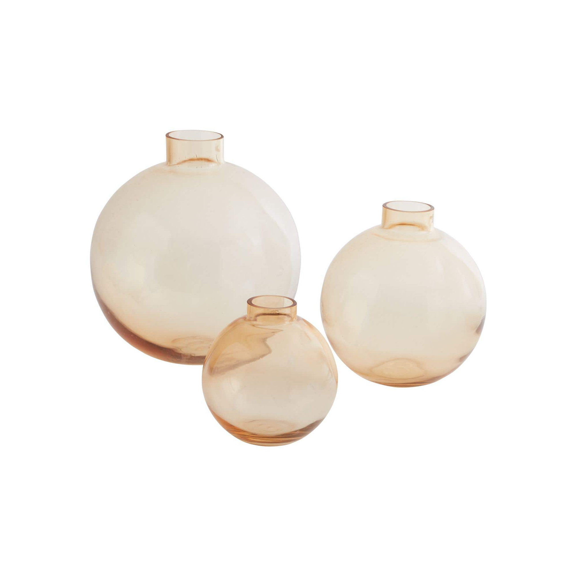 Marajo Handmade Glass Table Vase, 9.5" H x 8.75" W x 8.75" D