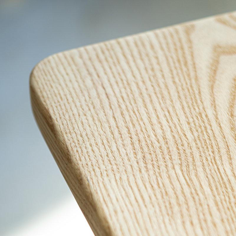 Table en bois de frêne, H 29,53 po x L 86,61 po x l 29,53 po