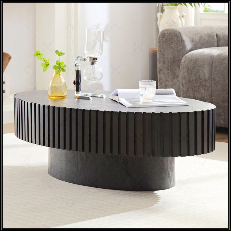 Table basse moderne Modern Handcraft, Noir mat