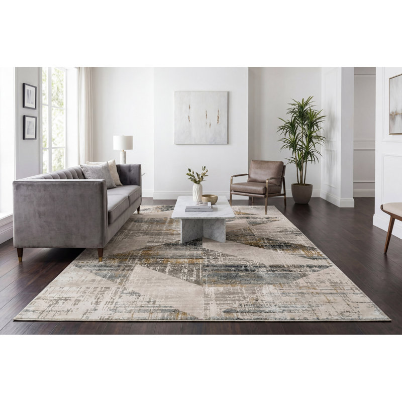 Garzon Geometric Indoor Rug, Rectangle 3'11" x 5'7"