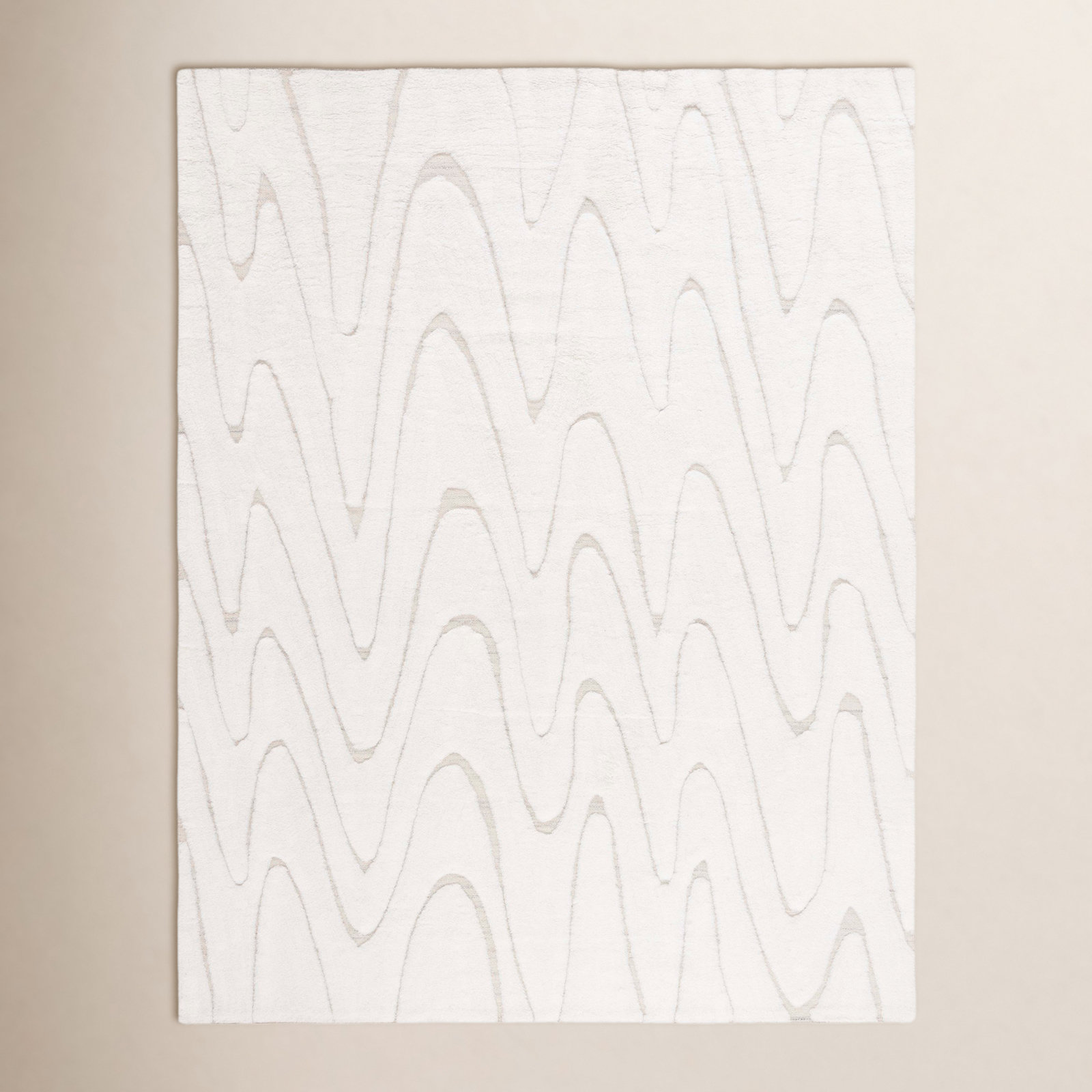 Martinique Ivory Beige Hand-Woven Flatweave Rug, Rectangle 8' x 10'