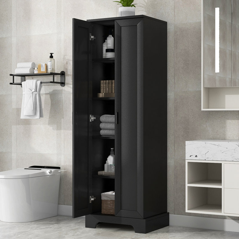 Storage Cabine For Bathroom, Office, Black