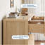 Commode cannelée en bois Mid-Century-95476585